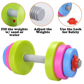 Adjustable Barbell Toy Set for Kid Pretend Play Exercise-36cm