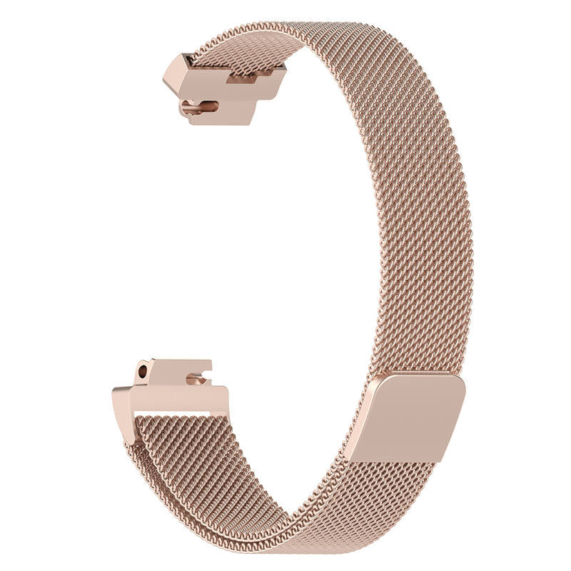 Stainless Steel Metal Replacement Strap Magnet Buckle For Fitbit Inspire HR-Champagne