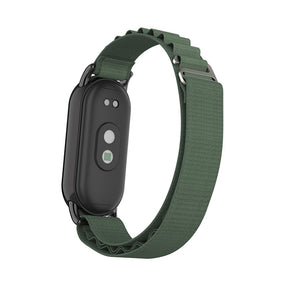 Nylon Sports Strap with Adjustable Metal G-hook for Mi 8 Watch-Green B