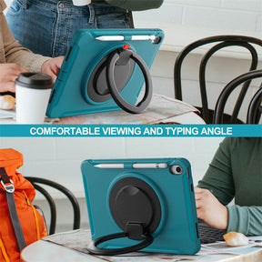 Tablet Case For iPad 10th Full Body Protection with 360¡ã Stand Portable-Blue1