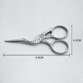 Professional Stainless Steel Grooming Scissors for Facial Hair-Gold