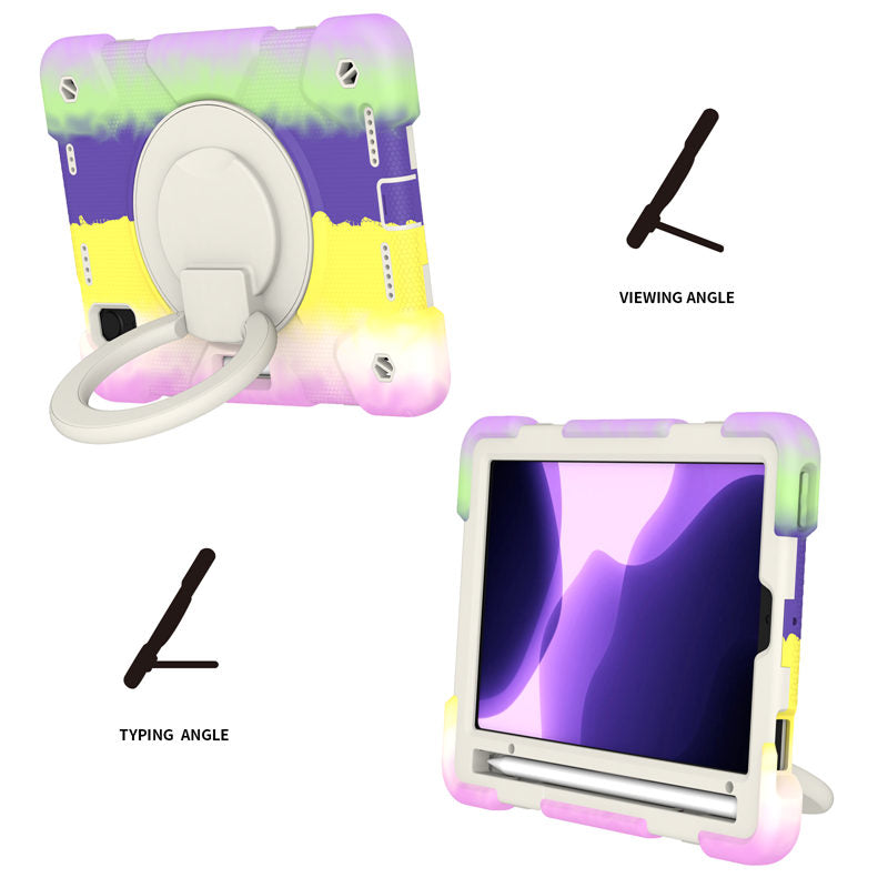 iPad Case For iPad Mini 6 with 360¡ãSwivel Stand-Colorful Purple