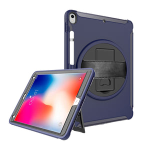 Spider Man 3-Layer Multi-Function Case With Pencil Holder For iPad Air 3/iPad Pro 10.5-Dark Blue