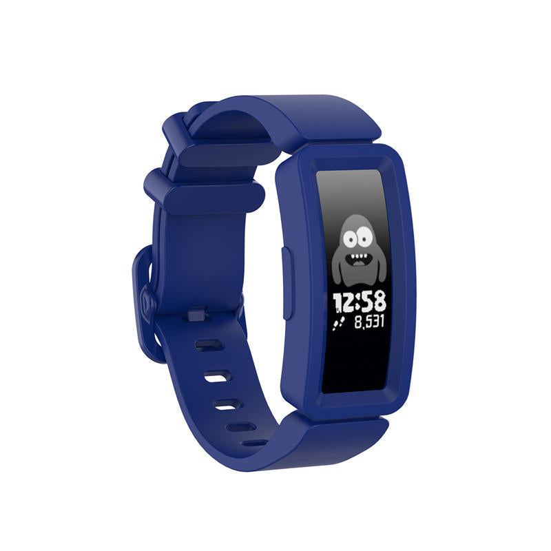 Silicone Watch Band For Fitbit Inspire/Inspire HR/ACE 2-Navy Blue