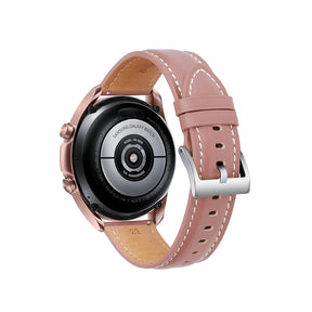 First Layer Cowhide Leather Watch Band For Samsung Galaxy Watch 42/46mm Gear S3 Frontier/Classic(Pink)