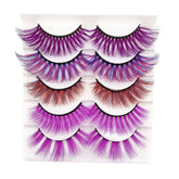 3D False Eyelashes Colored Thick Lashes for Performance Halloween-5