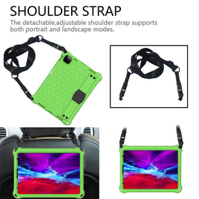 Hive iPad Case For iPad Pro11/Air4/Air5 10.9 Durable Stand Cover With Shoulder Strap-GreenBlack