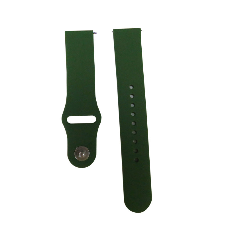 FKGJ 20MM Silicone Watch Bands Quick Release Strap Replacement Wristband For Samsung For Women-Army Green
