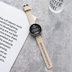 Sports Watch Strap Wave Pattern for Samsung Gear S2 Huawei Watch GT-OffWhite