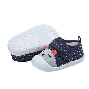 Girls Boys Breathable Non-Slip Sneakers First Walkers Shoes-Navy