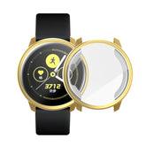 TPU Soft Slim Plating Full-Around Protective Watch Case Cover For Samsung Active-Gold