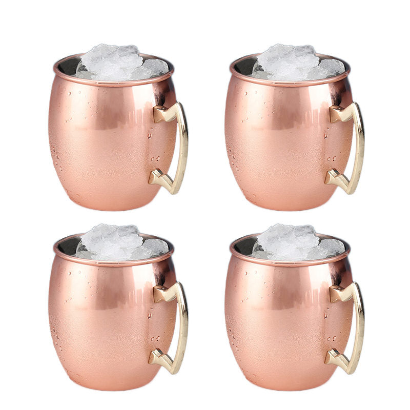 500ml Stainless Steel Moscow Mule Mugs Set of 4 Smooth Finish Cups