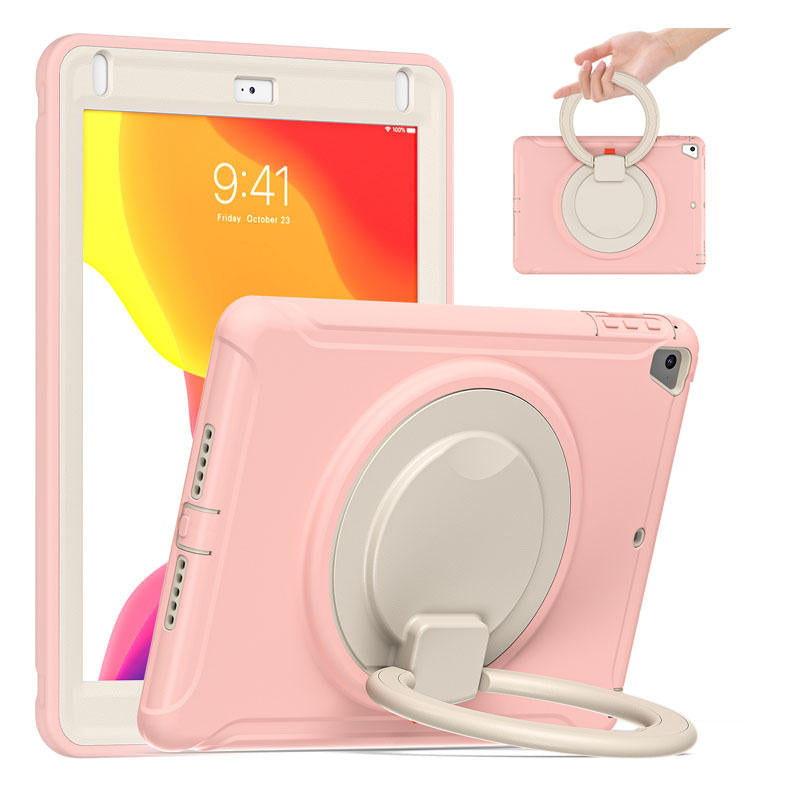 CowKing iPad Case With Handle Grip For iPad 9.7 2018/2017/Pro9.7/Air2/Air1-Pink