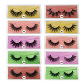 Eyelashes Faux 3D Makeup Cilios Thick Mink Natural False Lashes-MixSet