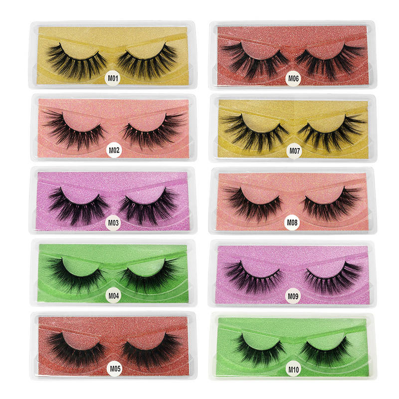 Eyelashes Faux 3D Makeup Cilios Thick Mink Natural False Lashes-MixSet