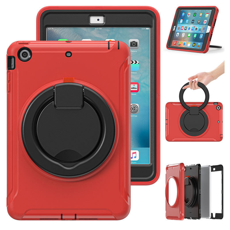 CowKing iPad Case For iPad Mini 1 2 3 With Handle Grip-Red Black