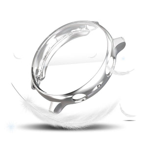 Full Coverage TPU Screen Protective Cover For Samsung Galaxy Watch Active 2 40 44mm-Silver