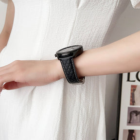 20mm Vintage Leather Band with Magnetic Clasp for Samsung Huawei Watch-7
