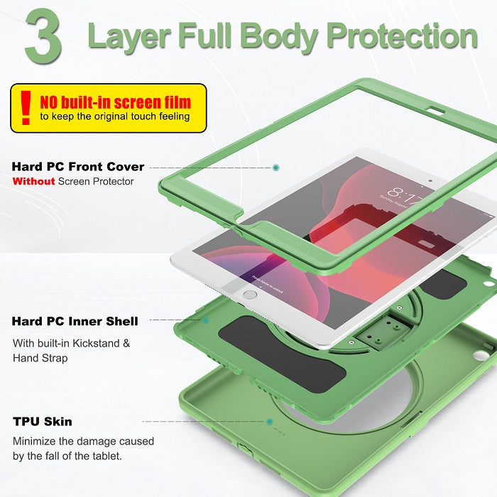 B-Spider Man Tablet Case Shockproof Protective Cover For Samsung Galaxy Tab A7 10.4 T500/T505/T507/T505N 2020-Matcha Green