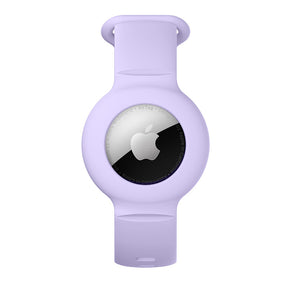 Apple Airtags Watch Strap Silicone Protective Sleeve-Lilac