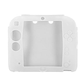 Protective Soft Silicone Rubber Skin Case Cover for Nintendo 2DS-White