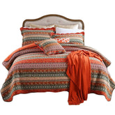 3 Pieces Cotton Bedspreads Bohemia Coverlet Lightweight Bedcover Bedding Set