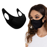 50pcs 3D Disposable Adults Face Mask Elastic Cloth Breathable Face Mask-Black