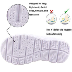 Toddler Kids Water Shoes Breathable Mesh Running Sneakers Sandals for Boys Girls-White