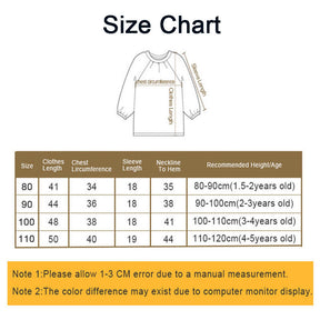 Toddler Short Sleeved Smock Cartoon Waterproof Apron for Feeding Painting-Bear