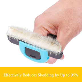 Pet Grooming Brush Deshedding Tool for Cats Dogs Effectively Reduces Shedding Blue