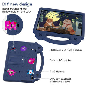 Strawberry Tablet Case with Handle Shoulder Strap for Huawei MediaPad T5 10.1 inch Tab P10-NavyBlue