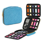 Watch Bands Storage Bag Up to 16 Watch Bands Organizer Travel Watch Straps Carrying Case Pouch-Blue