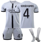 RAMOS #4 Paris F.C Away Jersey 2022/23 Soccer Jersey Kit Football T-shirt Set For Adult Kids