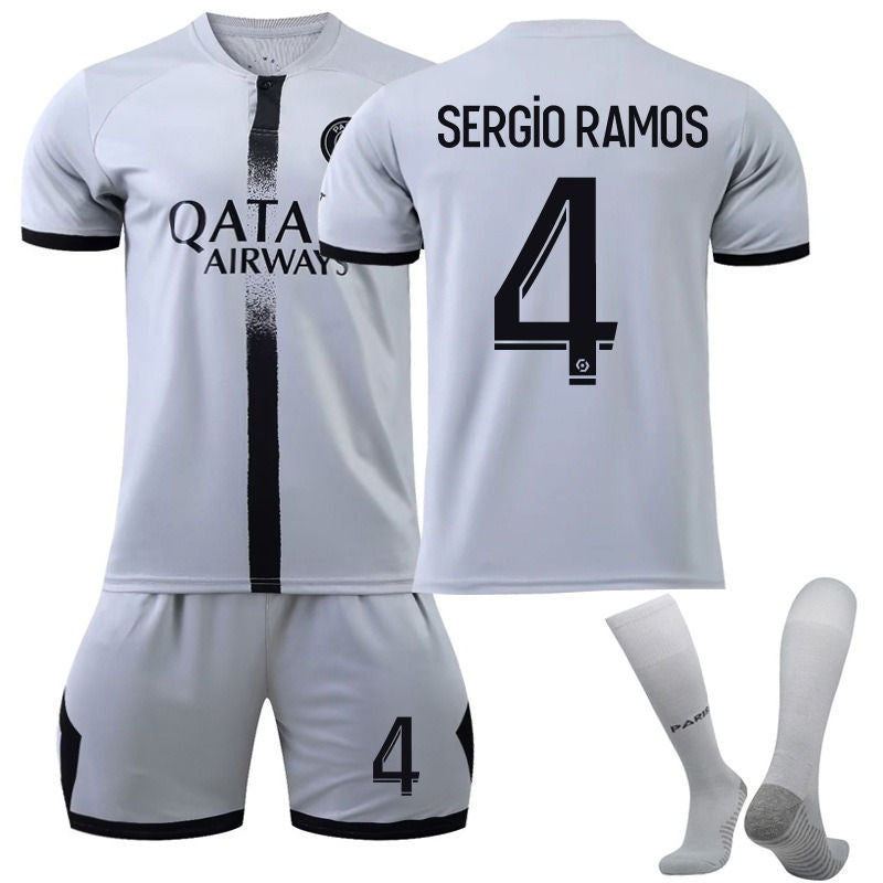 RAMOS #4 Paris F.C Away Jersey 2022/23 Soccer Jersey Kit Football T-shirt Set For Adult Kids