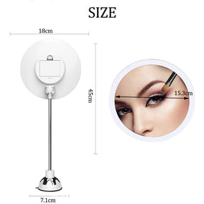 Gooseneck Makeup Mirror with LED Lighted 10X Magnifying