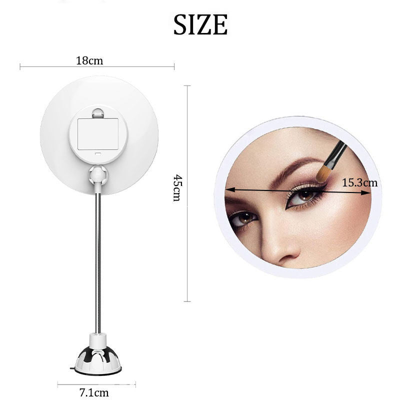 Home & LivingGooseneck Makeup Mirror with LED Lighted 10X Magnifying