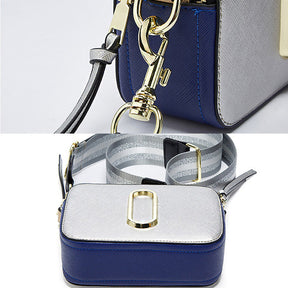 Womens Crossbody Bags Small PU Leather Purse Zipper Shoulder Handbag-Silver