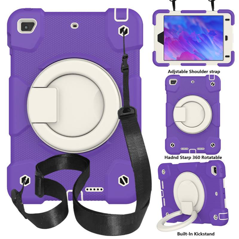 iPad Case For iPad Mini 4/5 with 360¡ãSwivel Stand-Catharanthus Roseus