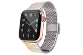 DZ Stainless Steel Metal Watch strap For Apple iWatch (Silver Gold)