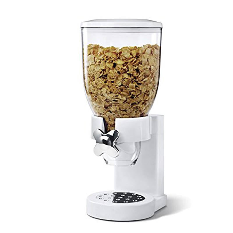 Dry Food Cereal Control Convenient Storage Single Control White