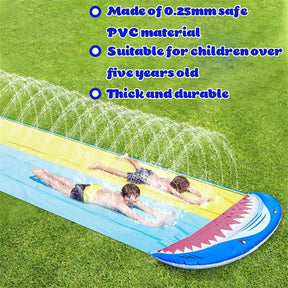 480cm Water Slide with 2 Bodyboards Outdoor Water Toys