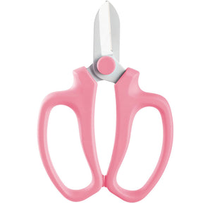 Professional Garden Scissors Teflon Coating with Comfort Grip Handle,Garden Plants Pruning Tool -Pink