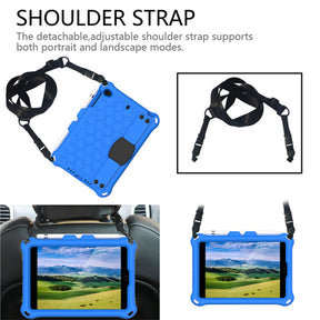 Hive iPad Case For iPad Mini 1/2/3/4/5 Durable Stand Cover With Shoulder Strap-BlueBlack