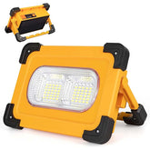 Rechargeable Solar LED Work Light 4 Light Modes for Job Site Lighting Emergency Camping-60W