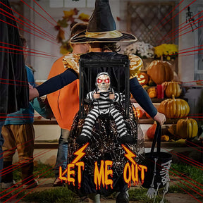 Scary Talking Prisoner Halloween Decorations with Motion Sensor and Light