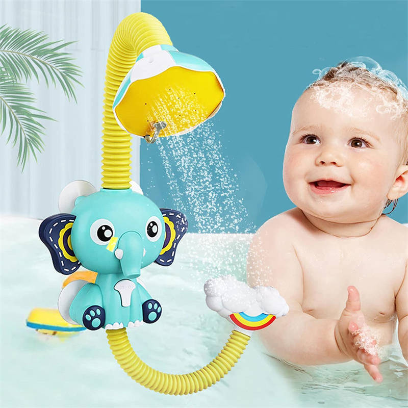 Bath Toy Elephant Automatic Water Pump with Shower Sprinkler for Ages 3+