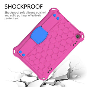 Hive Kindle Fire HD8/HD8 Plus (2020) Tablet Case Durable Stand Cover With Shoulder Strap-RoseBlue