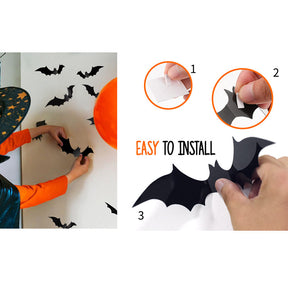 5 Pack Halloween Decorations Tablecloth Set Black Lace Table Runner Round Spider Cobweb with 16pcs Scary Bat