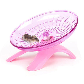 Hamster Silent Running Exercise Wheel Small Pet Toy-Pink