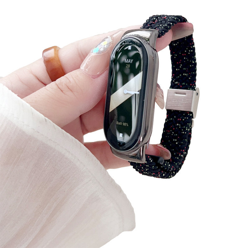 Sports Strap with Adjustable Buckle Solo Loop Elastic Watchband for Mi8-8